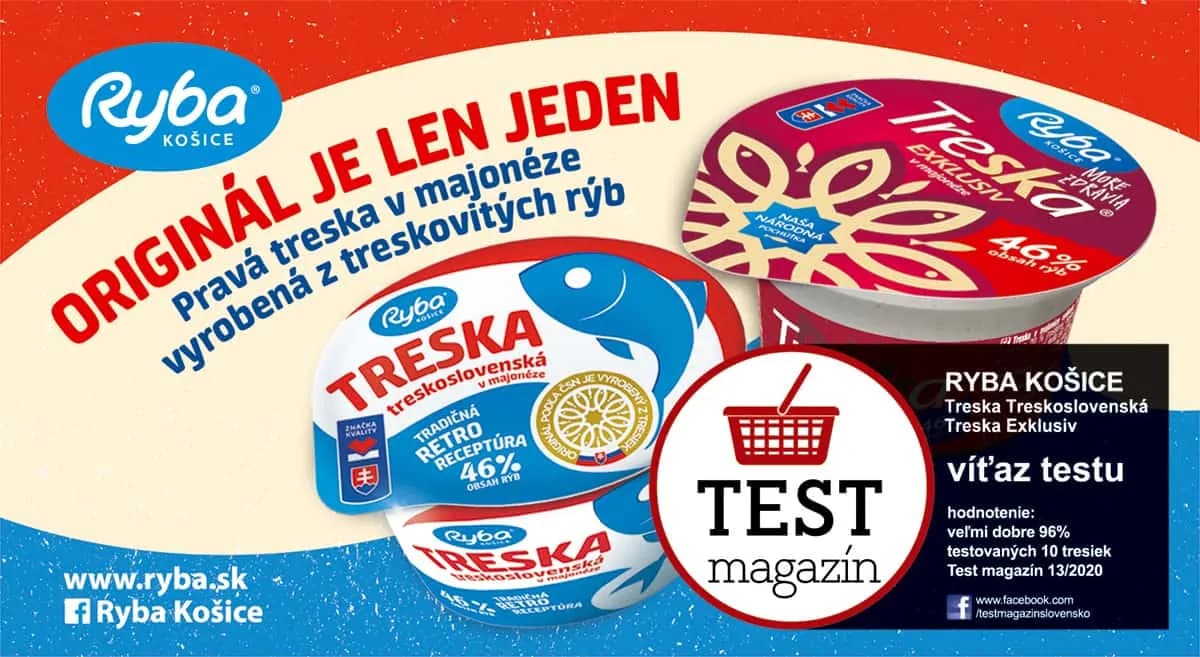 Verejnosť aj odborníci sa zhodujú: Najlepšiu tresku v majonéze má Ryba Košice!