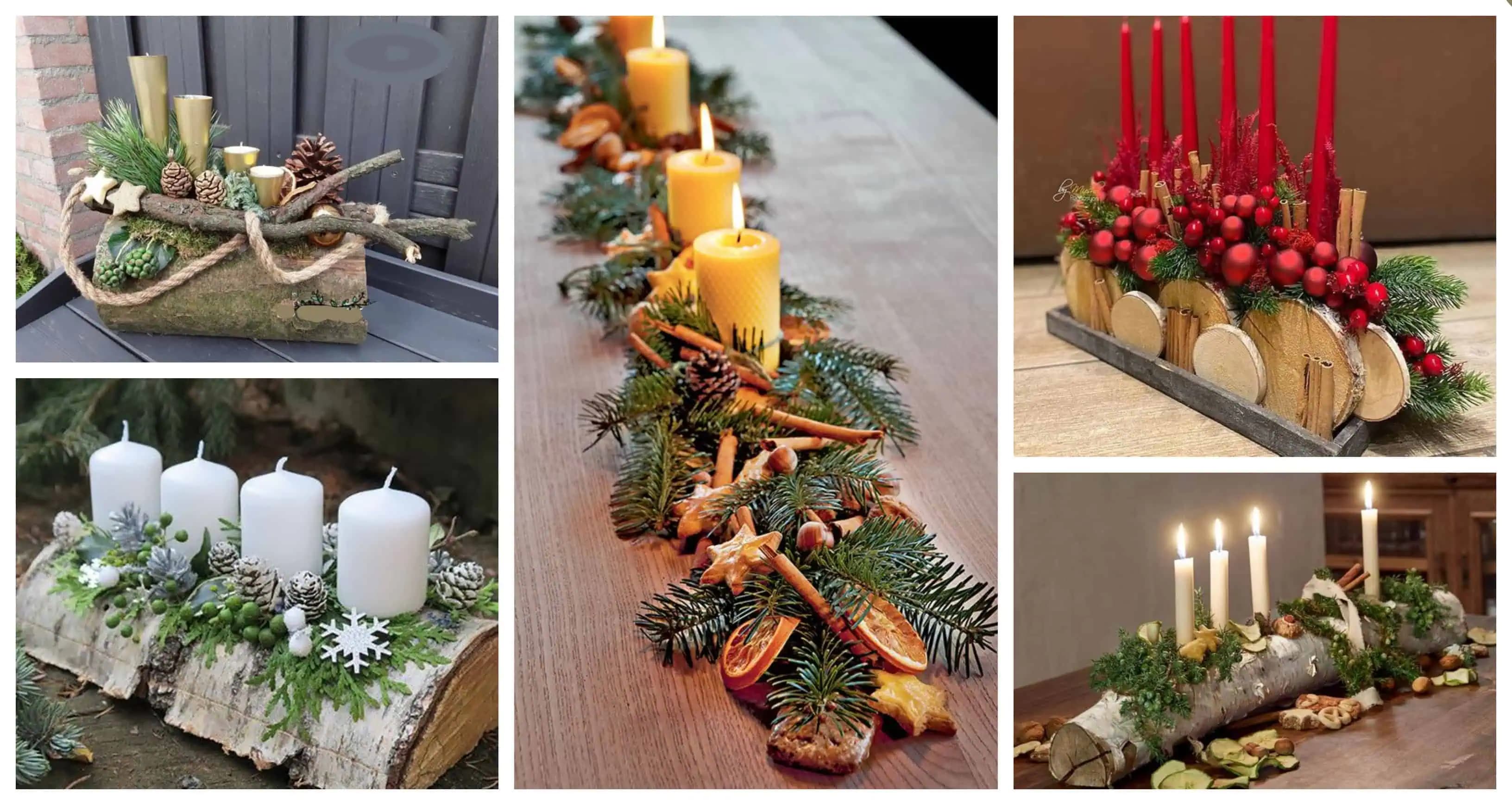 Neutrácajte za drahé vence: Prekrásne ADVENTNÉ dekorácie z čečiny a dreva na sviatočný stôl. 22+ inšpirácií!