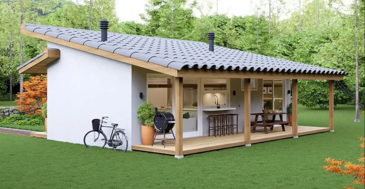 Našli sme maličký dom, ktorý nás celkom očaril: Má LEN 50 m2, ale ten interiér musíte vidieť!
