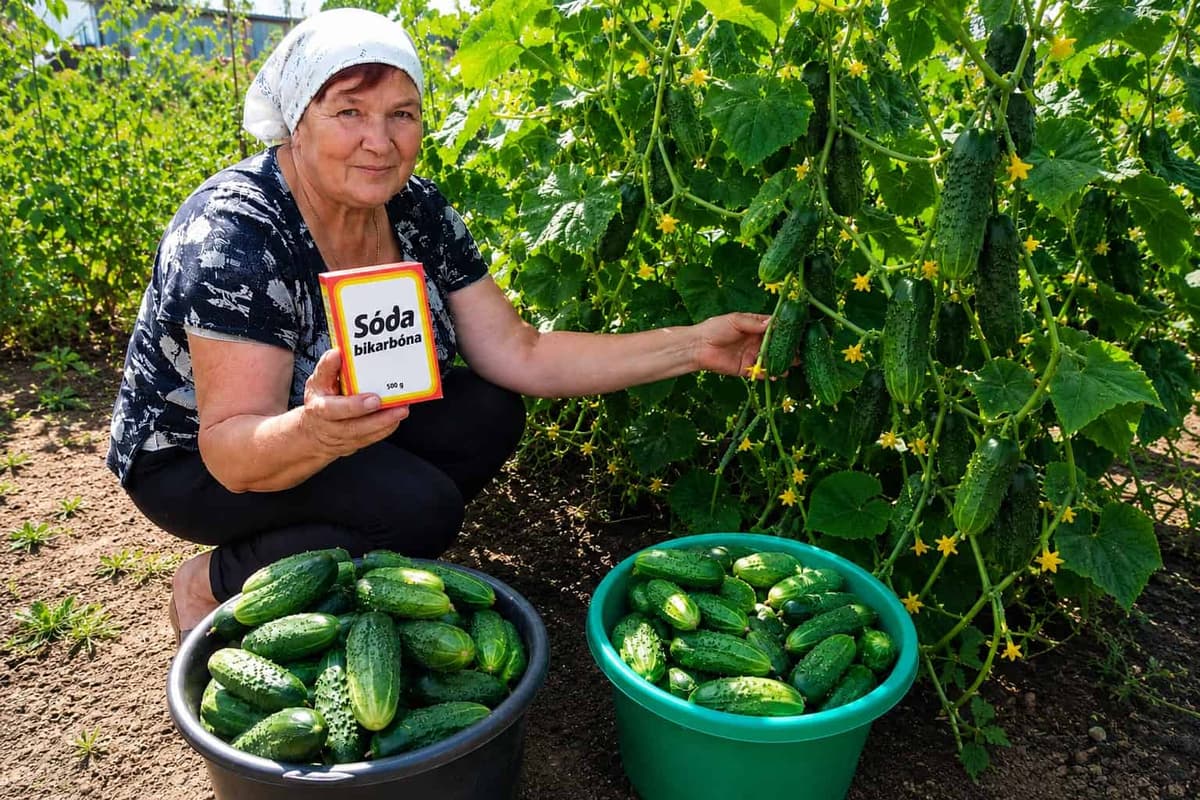 Niekoľko lyžíc sódy bikarbóny pomôže uhorkám rodiť až do jesene: TAKTO ju treba použiť!
