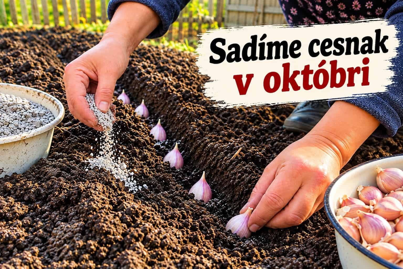 Ako správne sadiť cesnak v októbri: Dodržte hĺbku aj termín a na jar sa dočkáte zdravej úrody